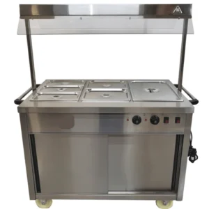 Frrigo professional Bain Marie Showcase Hot Display With Heated Gantry 110(W)cm 3xGN1/1