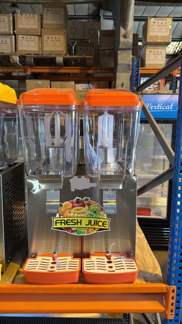 Frigo Commercial 2 Tank Cold Drinks Juice Dispenser 2x 16 litres